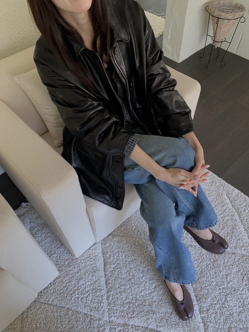 ATHEA東大門實拍女裝新款時尚真品熱賣人氣推薦休閑皮衣羊皮ATHEA皮衣圖色1