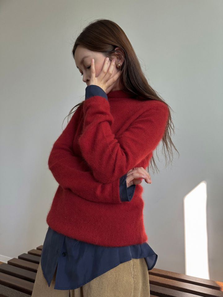 MARE東大門代購女裝新品時尚人氣休閑熱賣真品針織衫浣熊MARE針織衫圖色2