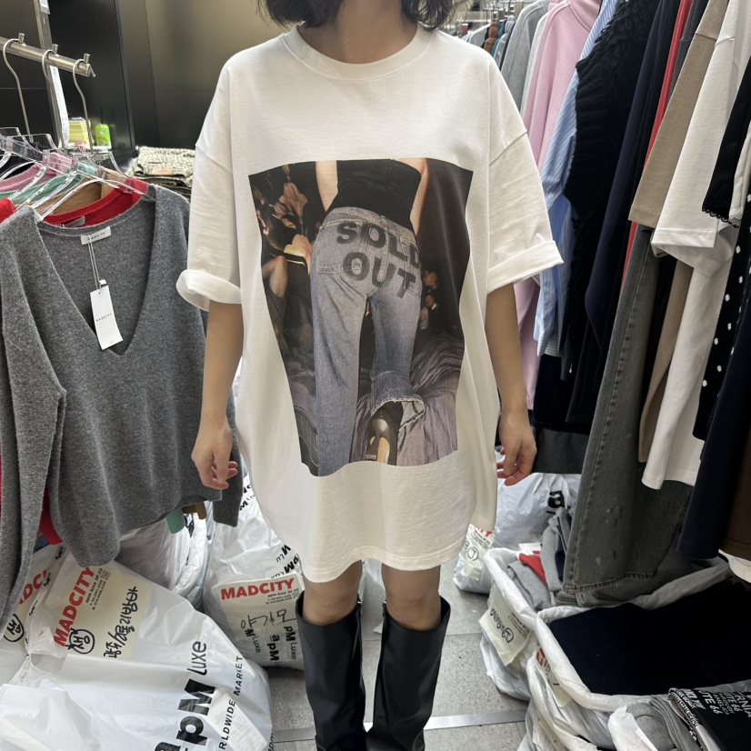 MADCITY/SAGAFURS韓國直郵女士新品時尚人氣推薦休閑T恤MADCITY/SAGAFURST恤圖色1
