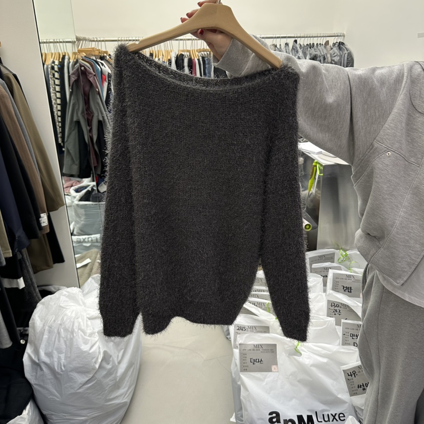 MIX-L韓國代購女裝新品休閑時尚真品人氣推薦熱賣毛衣寬松MIX-L毛衣