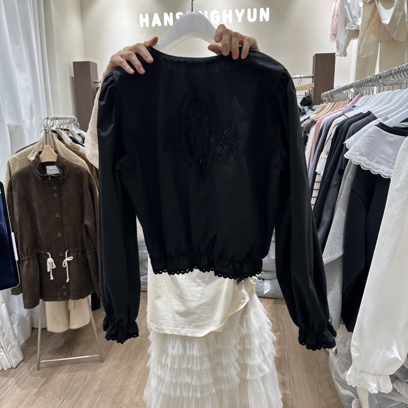 HANSUNGHYUN東大門代購女士新品休閑人氣熱賣推薦襯衫蕾絲衫HANSUNGHYUN襯衫/蕾絲衫圖色2