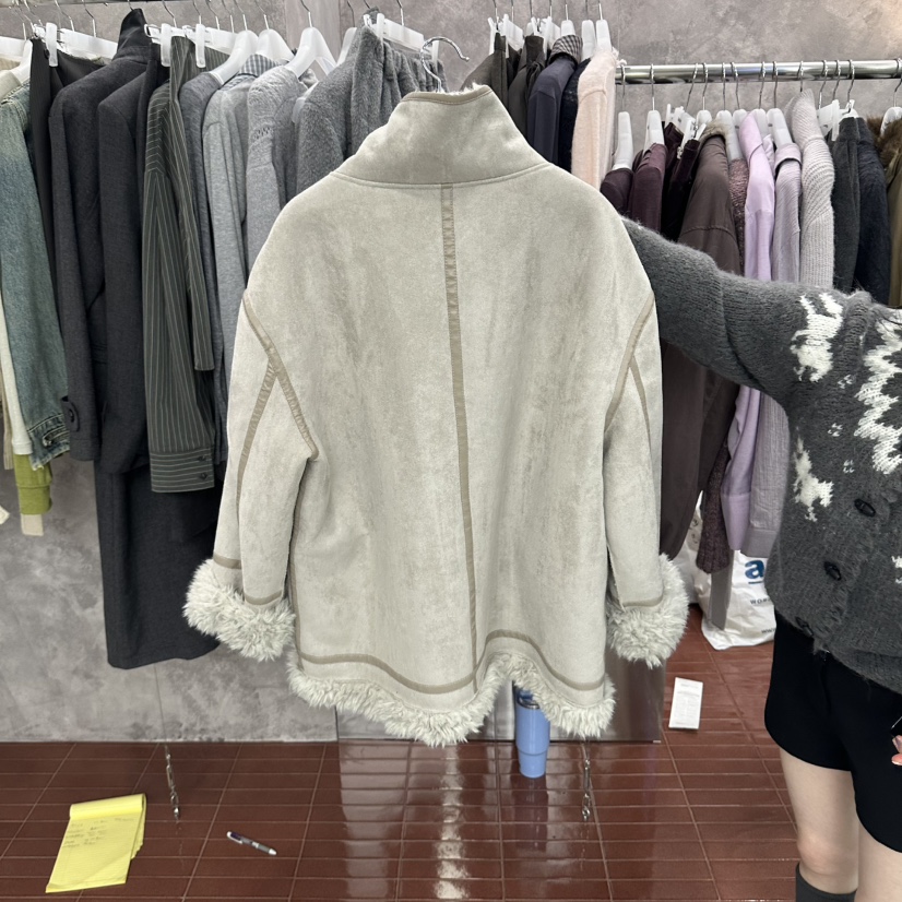 FOUNDATION東大門實拍女裝新品推薦熱賣休閑時尚夾克兩面穿FOUNDATION夾克