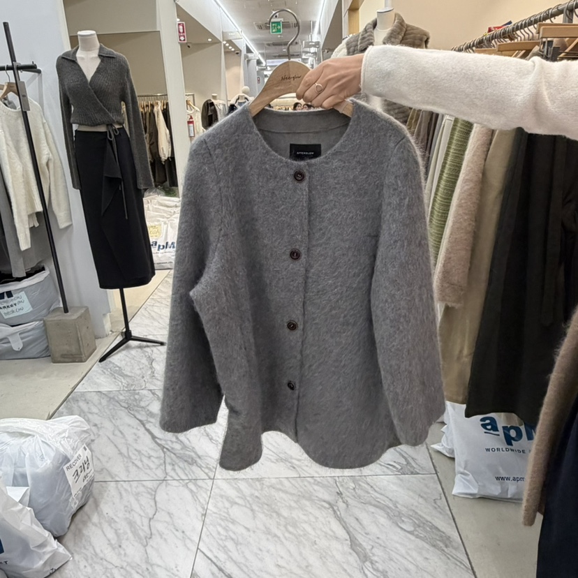 AFTERGLOW東大門代購女裝新品推薦熱賣人氣休閑時尚短款大衣AFTERGLOW短款大衣圖色2
