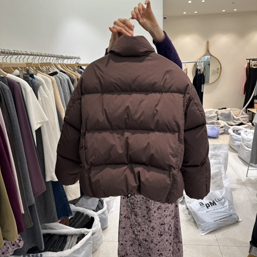 GRACIA韓國直郵女士新款時尚真品人氣休閑短款羽絨服高領GRACIA短款羽絨服