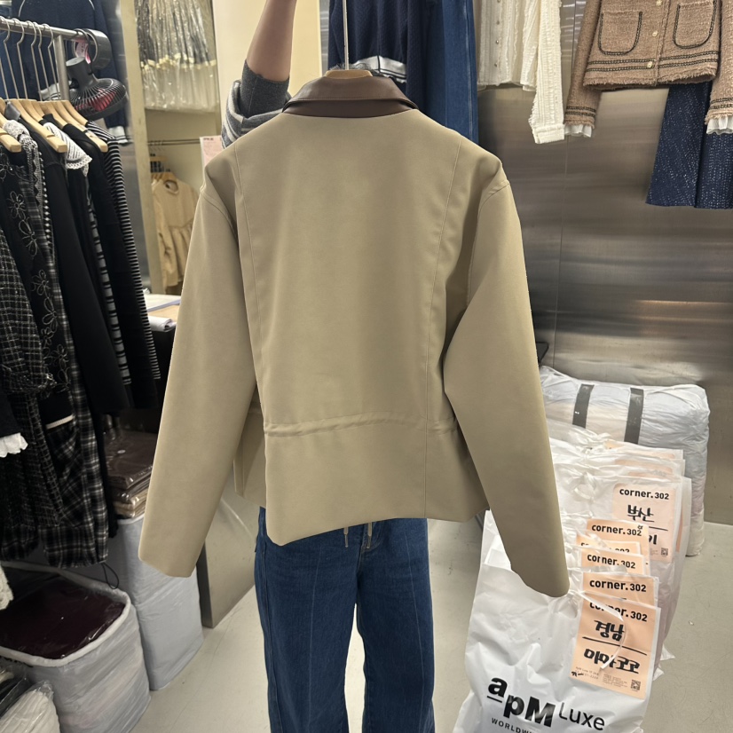 CORNER東大門直郵女士新款人氣休閑推薦真品熱賣夾克絨面革CORNER.302夾克