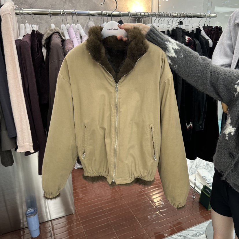 FOUNDATION東大門代購女裝新品時尚推薦休閑真品夾克兩面穿FOUNDATION夾克圖色1