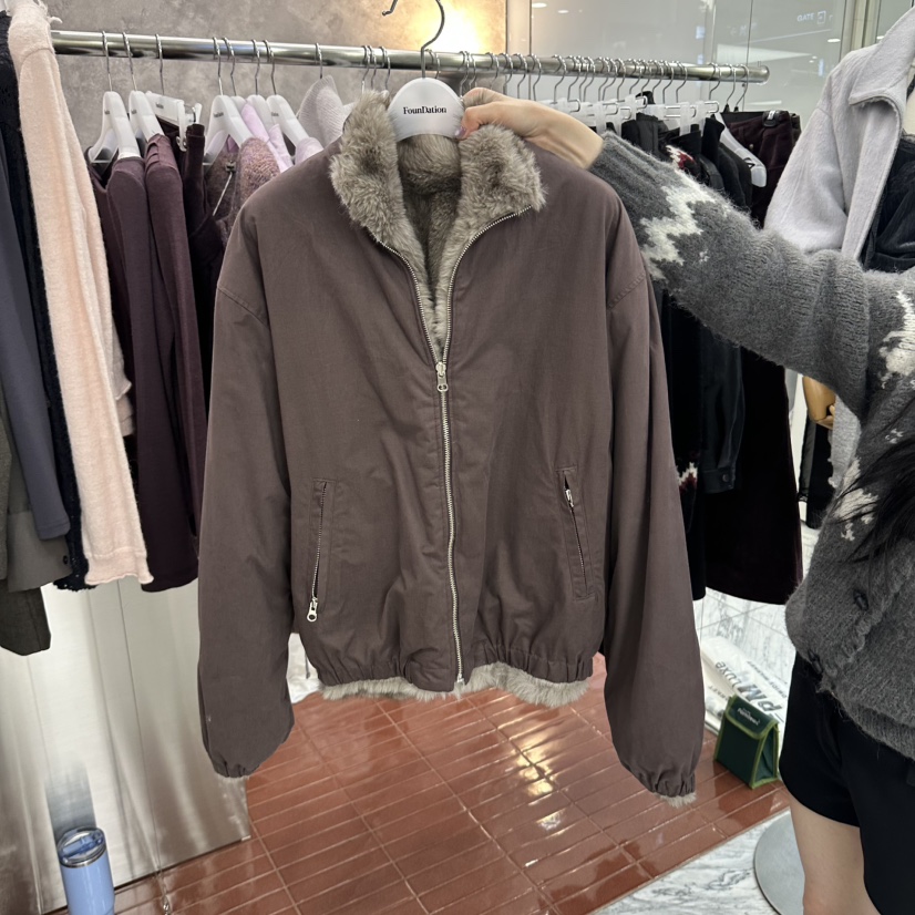 FOUNDATION東大門代購女裝新品時尚推薦休閑真品夾克兩面穿FOUNDATION夾克圖色2
