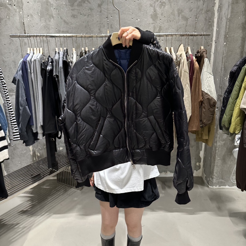 JUNI東大門實拍女裝新品時尚真品推薦人氣熱賣休閑夾克絎縫my juni夾克圖色3