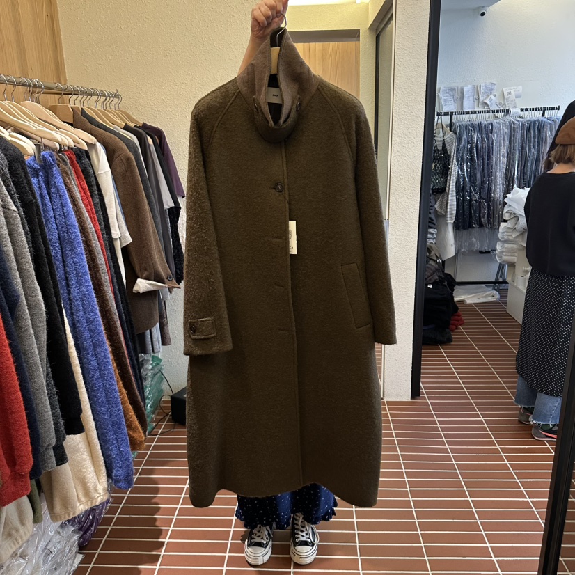 CHOI-L東大門代購女士新品人氣時尚中長款大衣含腰帶羊駝CHOI中長款大衣圖色1