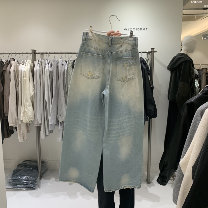 ARCHITEKT韓國直郵女裝新款真品時尚熱賣推薦人氣休閑牛仔褲ARCHITEKT牛仔褲