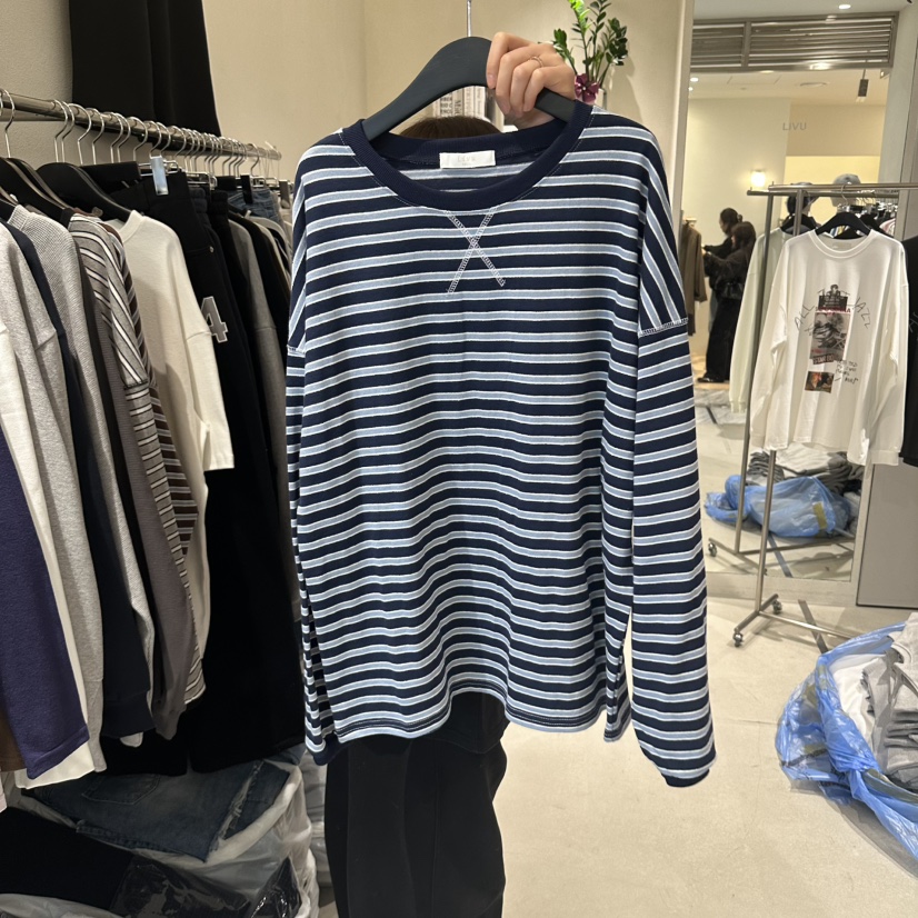 LIVU/MEMO CLASSIC東大門直郵女裝新品推薦人氣長袖T恤LIVU/MEMO CLASSIC長袖T恤圖色3