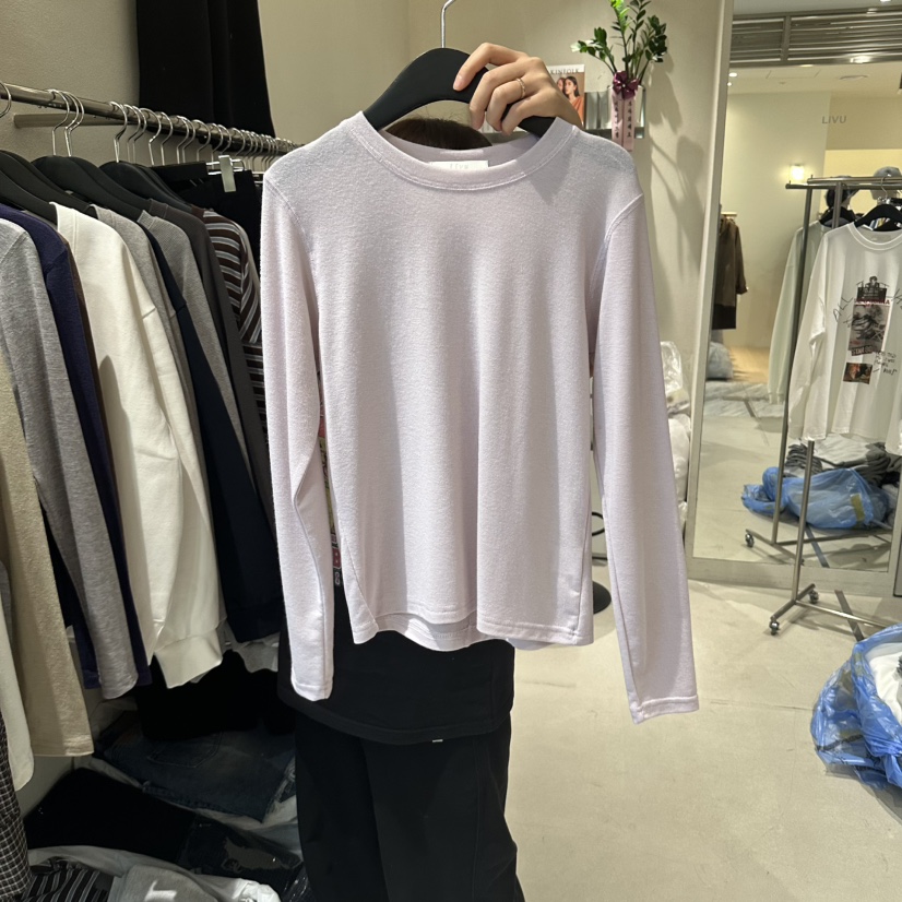 LIVU/MEMO CLASSIC韓國直郵女裝新款熱賣時尚真品長袖T恤LIVU/MEMO CLASSIC長袖T恤圖色3