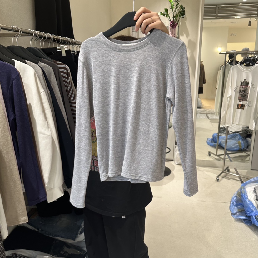 LIVU/MEMO CLASSIC韓國直郵女裝新款熱賣時尚真品長袖T恤LIVU/MEMO CLASSIC長袖T恤圖色4