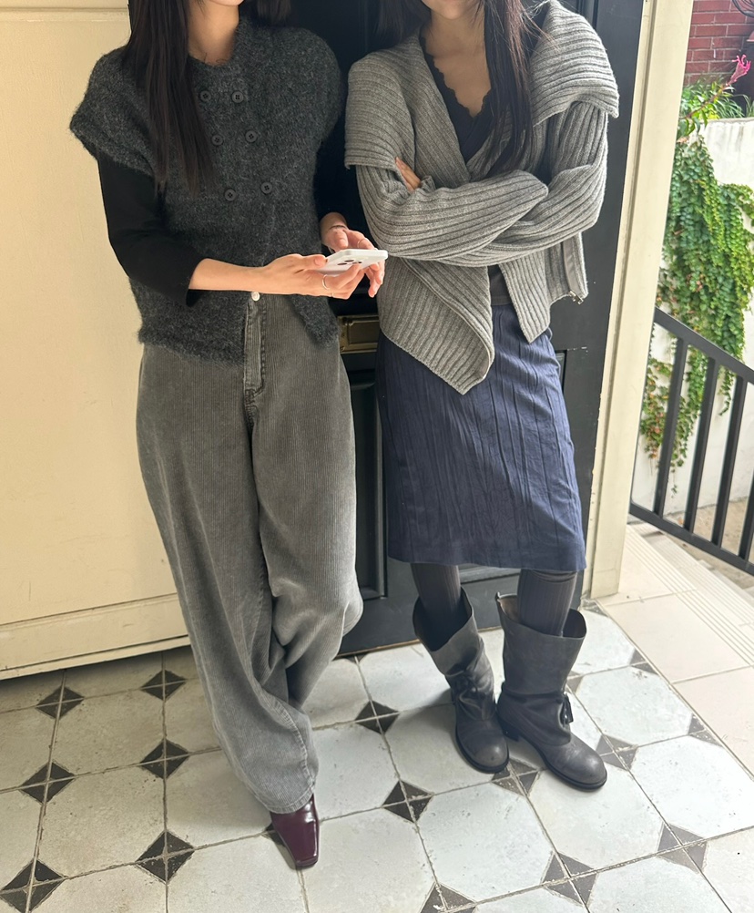 ROOOF韓國直郵女裝新款休閑時尚熱賣半身裙中短裙絨面革褶皺ROOOF半身裙/中短裙
