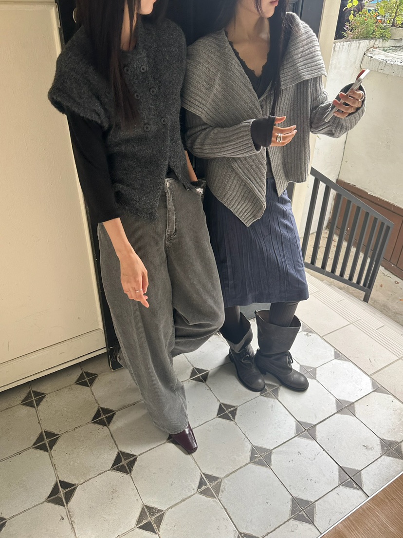 ROOOF韓國直郵女裝新款休閑時尚熱賣半身裙中短裙絨面革褶皺ROOOF半身裙/中短裙