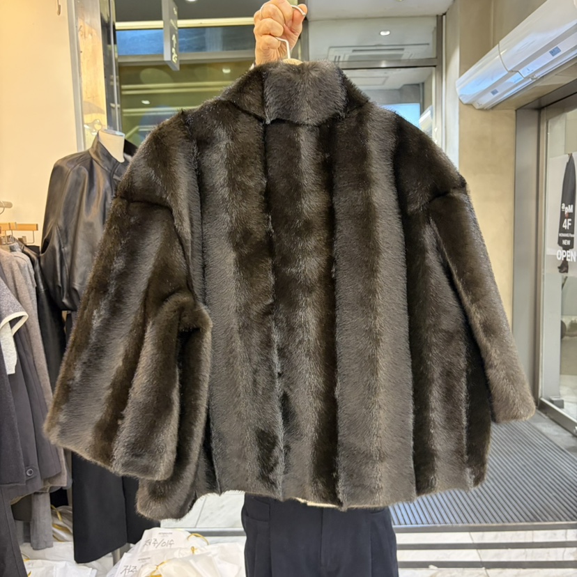 AFTERGLOW東大門直郵女裝新品時尚真品短款大衣泰迪熊毛絨AFTERGLOW短款大衣