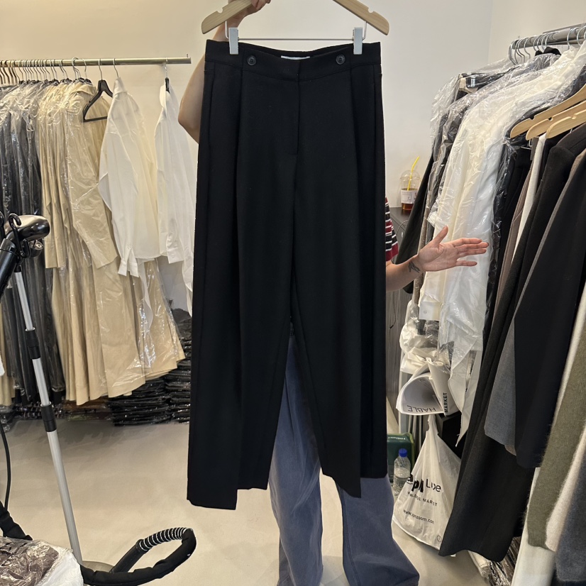 HABLE東大門代購女士新款時尚熱賣推薦休閑人氣真品休閑褲HABLE休閑褲圖色2黑色
