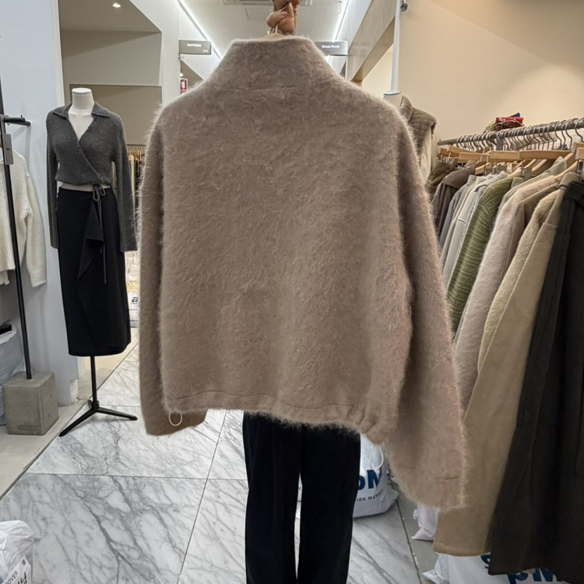 AFTERGLOW韓國代購女裝新品熱賣人氣時尚推薦短款大衣拉鏈AFTERGLOW短款大衣