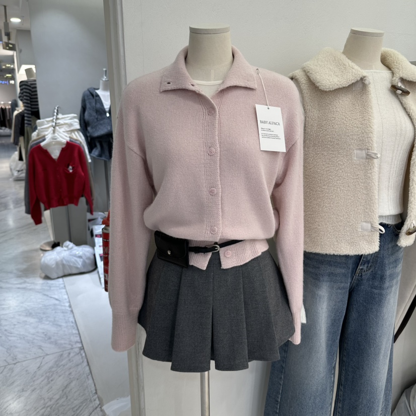 GRACIA韓國直郵女裝新品真品休閑推薦熱賣開衫安哥拉開衫GRACIA開衫圖色1