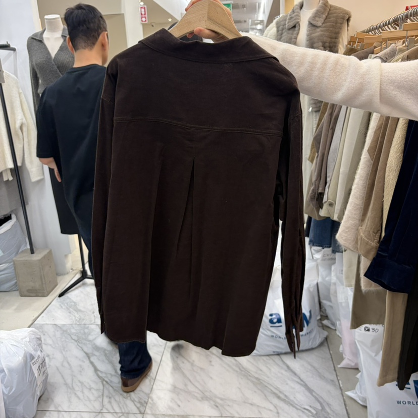 AFTERGLOW東大門實拍女士新款休閑真品推薦襯衫蕾絲衫燈芯絨AFTERGLOW襯衫/蕾絲衫