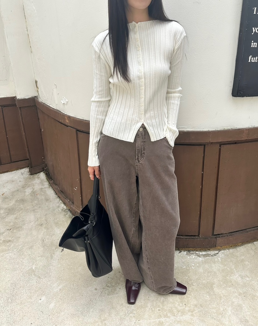 ROOOF東大門實拍女士新款休閑推薦時尚熱賣休閑褲燈芯絨豬皮ROOOF休閑褲