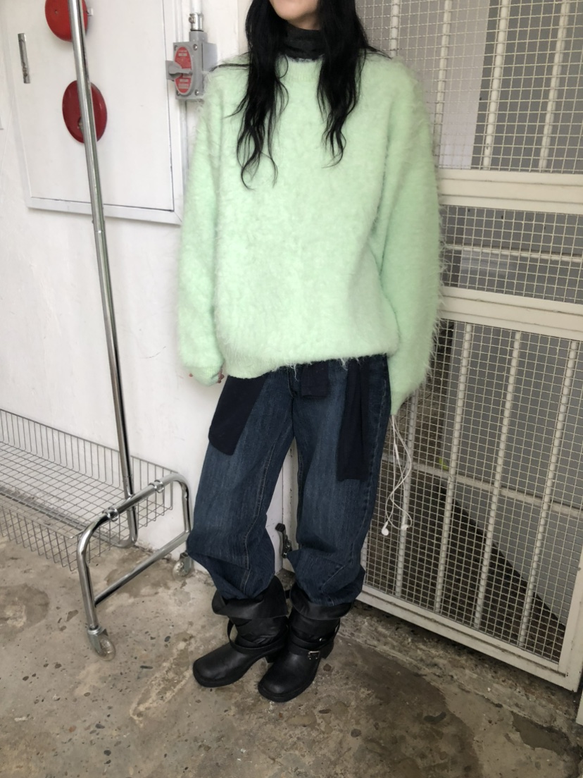 MOVENNE韓國代購女士新品熱賣真品人氣休閑推薦時尚牛仔褲MOVENNE牛仔褲