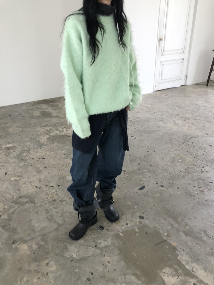 MOVENNE韓國代購女士新品熱賣真品人氣休閑推薦時尚牛仔褲MOVENNE牛仔褲