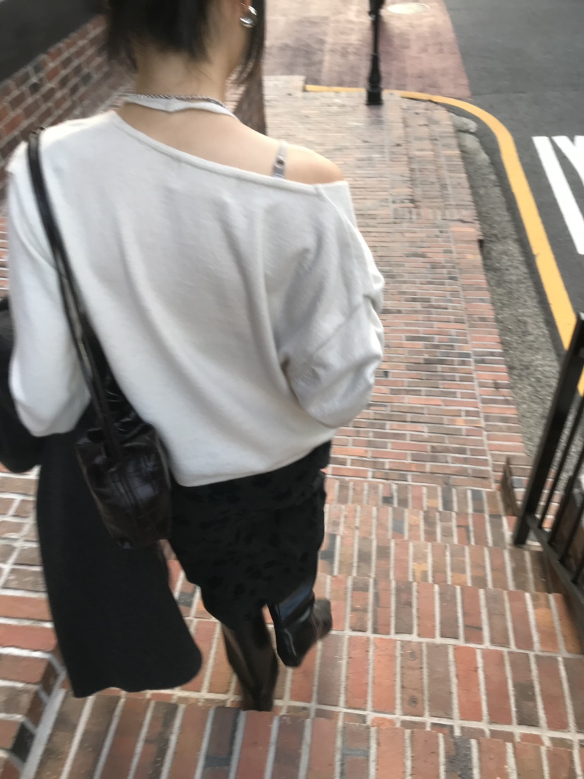 LOFN韓國代購女士新品休閑時尚真品熱賣推薦針織衫假兩件LOFN針織衫