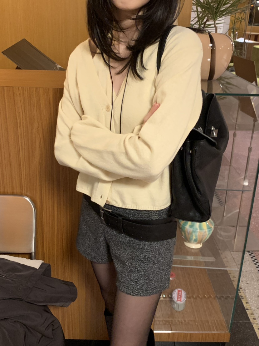 LOFN韓國代購女士新品休閑時尚真品熱賣推薦針織衫假兩件LOFN針織衫