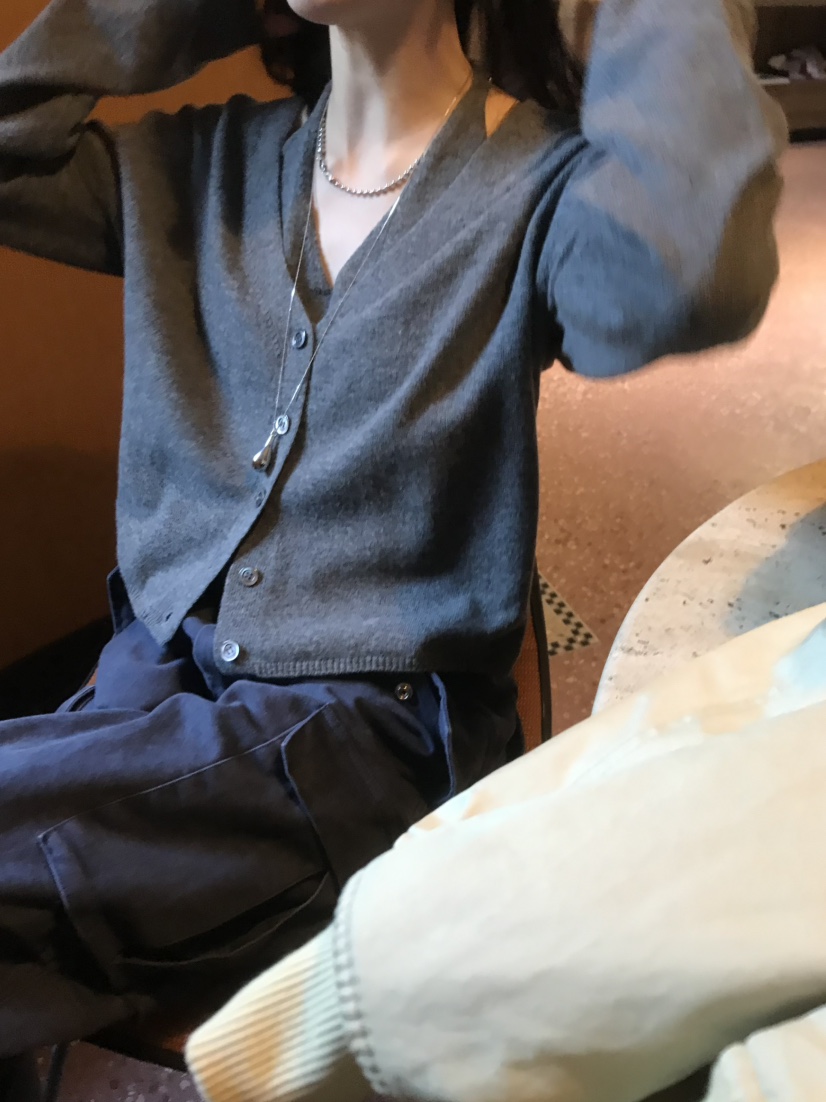 LOFN韓國代購女士新品休閑時尚真品熱賣推薦針織衫假兩件LOFN針織衫