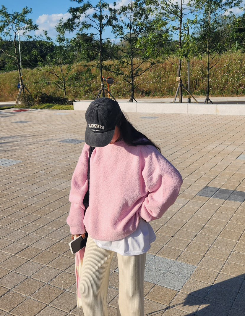 PAIRING韓國直郵女士新品真品熱賣針織衫不含內搭羊駝毛毛圈PAIRING針織衫