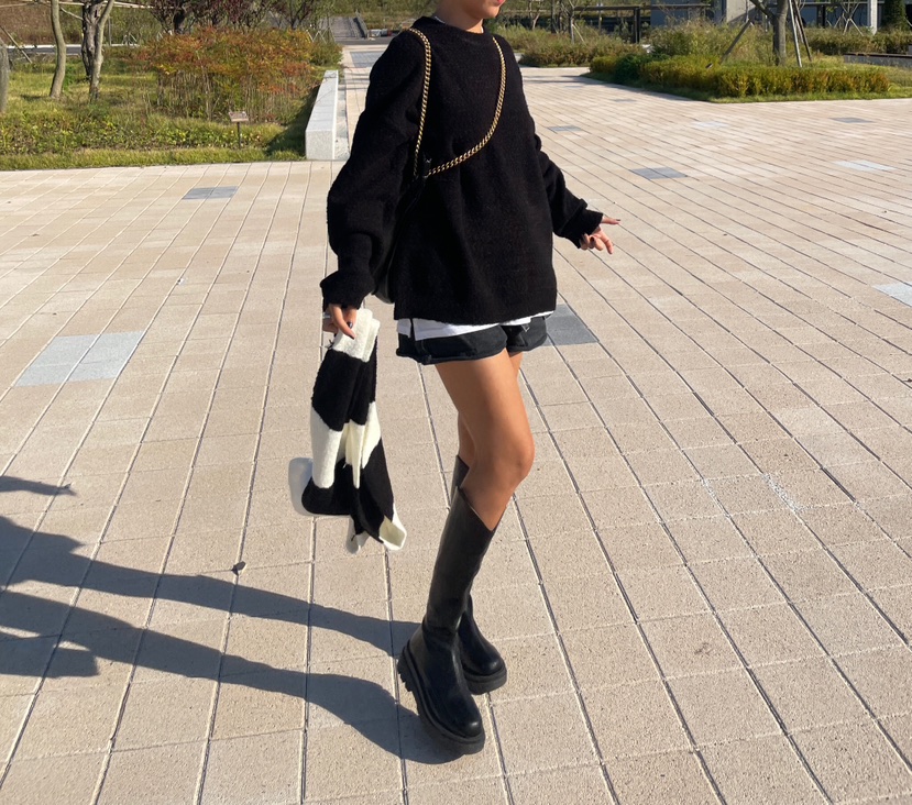PAIRING韓國直郵女士新品真品熱賣針織衫不含內搭羊駝毛毛圈PAIRING針織衫