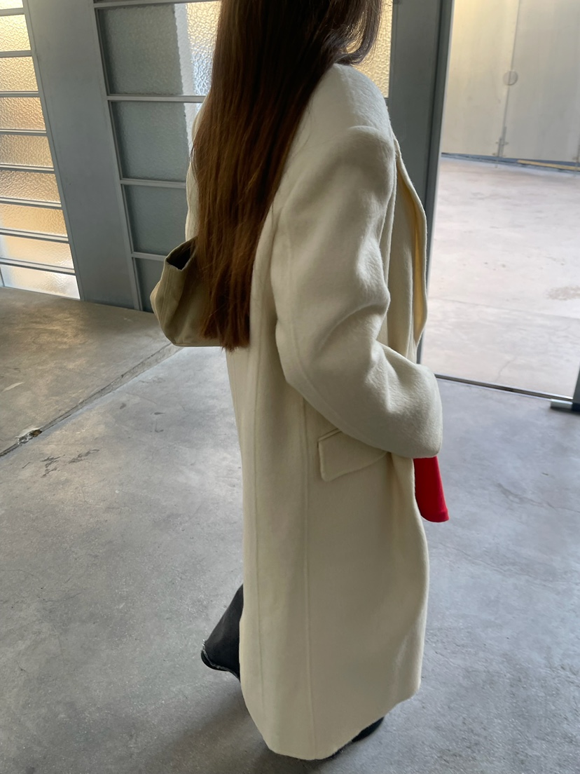 ANOTHER AVENUE東大門實拍女裝新款真品中長款大衣羊駝毛混紡ANOTHER AVENUE中長款大衣