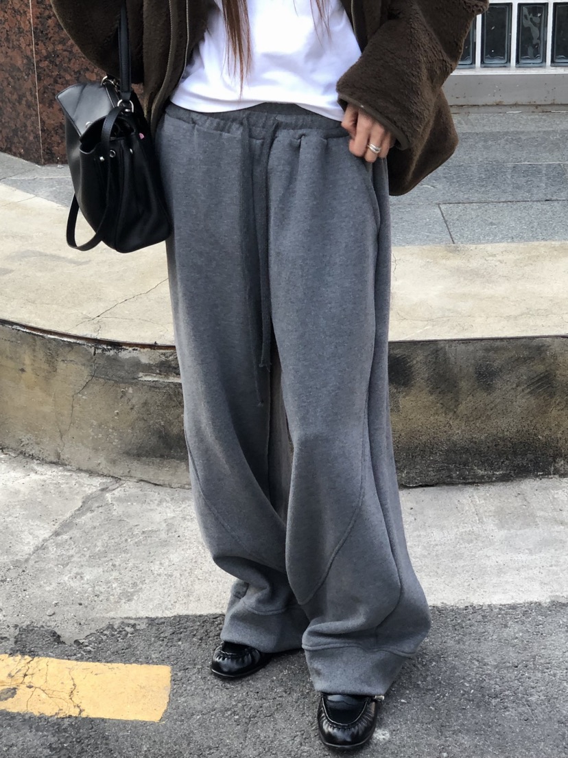 ONDO-P韓國直郵女裝新品人氣真品休閑熱賣休閑褲抓絨羅紋ONDO-P休閑褲