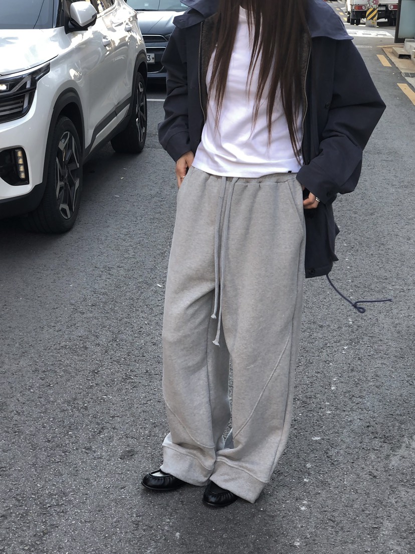 ONDO-P韓國直郵女裝新品人氣真品休閑熱賣休閑褲抓絨羅紋ONDO-P休閑褲