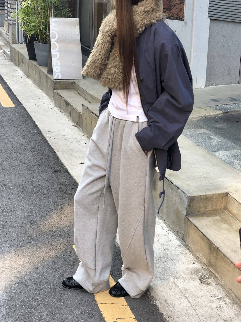ONDO-P韓國直郵女裝新品人氣真品休閑熱賣休閑褲抓絨羅紋ONDO-P休閑褲