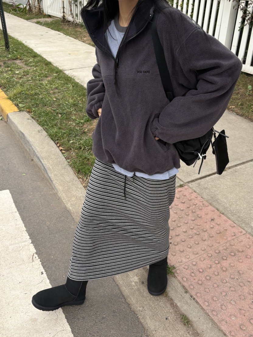 FOR TAPE韓國代購女士新品人氣真品熱賣時尚推薦休閑長裙FOR TAPE長裙
