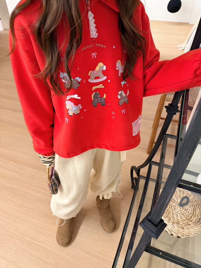 BOUTIQUE-L韓國直郵女裝新品推薦熱賣人氣休閑時尚真品衛衣BOUTIQUE-L衛衣