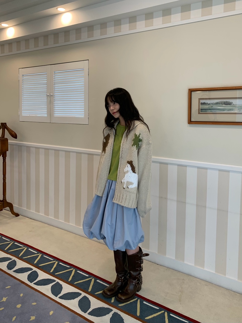 PANTRY HAUS東大門代購女裝新款推薦真品熱賣休閑開衫拉鏈PANTRY HAUS開衫