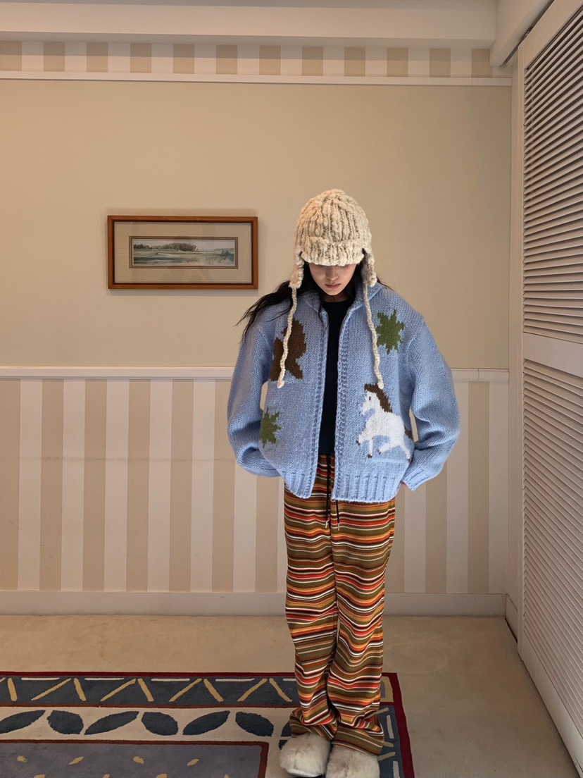 PANTRY HAUS東大門代購女裝新款推薦真品熱賣休閑開衫拉鏈PANTRY HAUS開衫