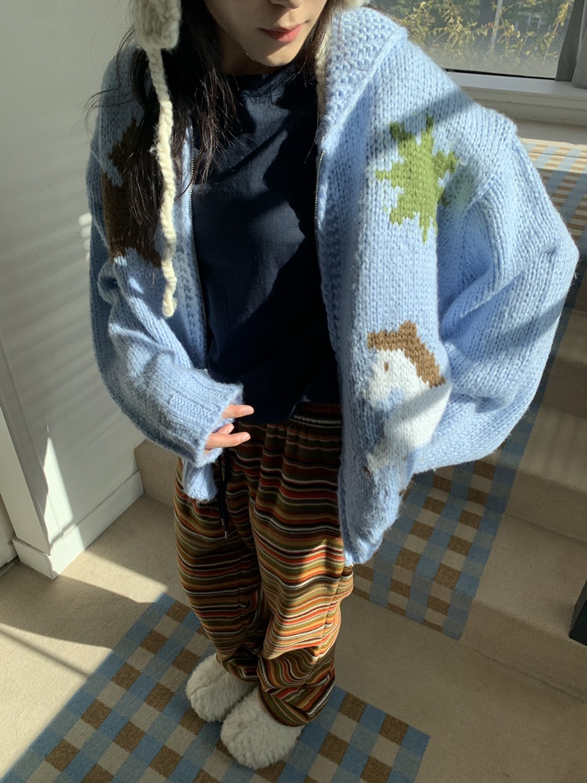 PANTRY HAUS東大門代購女裝新款推薦真品熱賣休閑開衫拉鏈PANTRY HAUS開衫