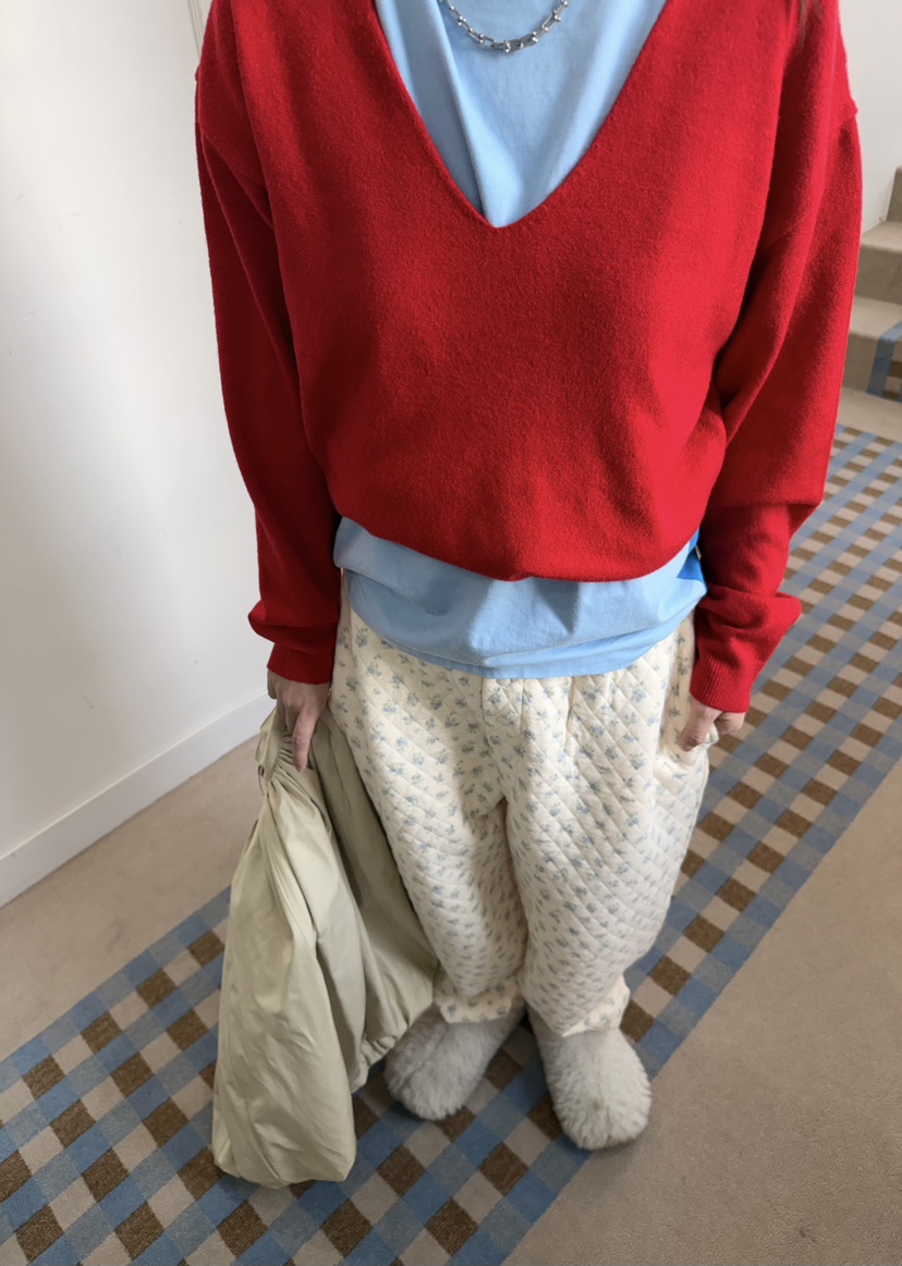 PANTRY HAUS東大門代購女裝新款時尚熱賣休閑針織衫深V領PANTRY HAUS針織衫