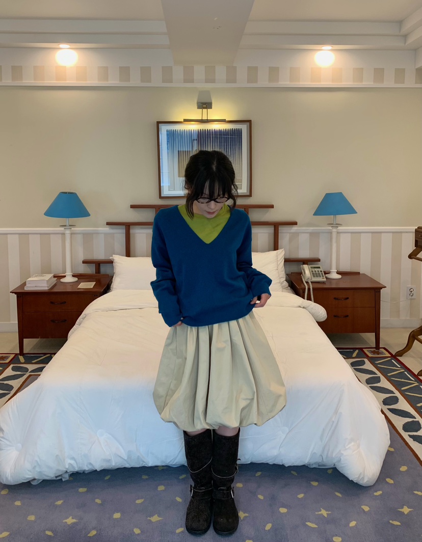 PANTRY HAUS東大門代購女裝新款時尚熱賣休閑針織衫深V領PANTRY HAUS針織衫