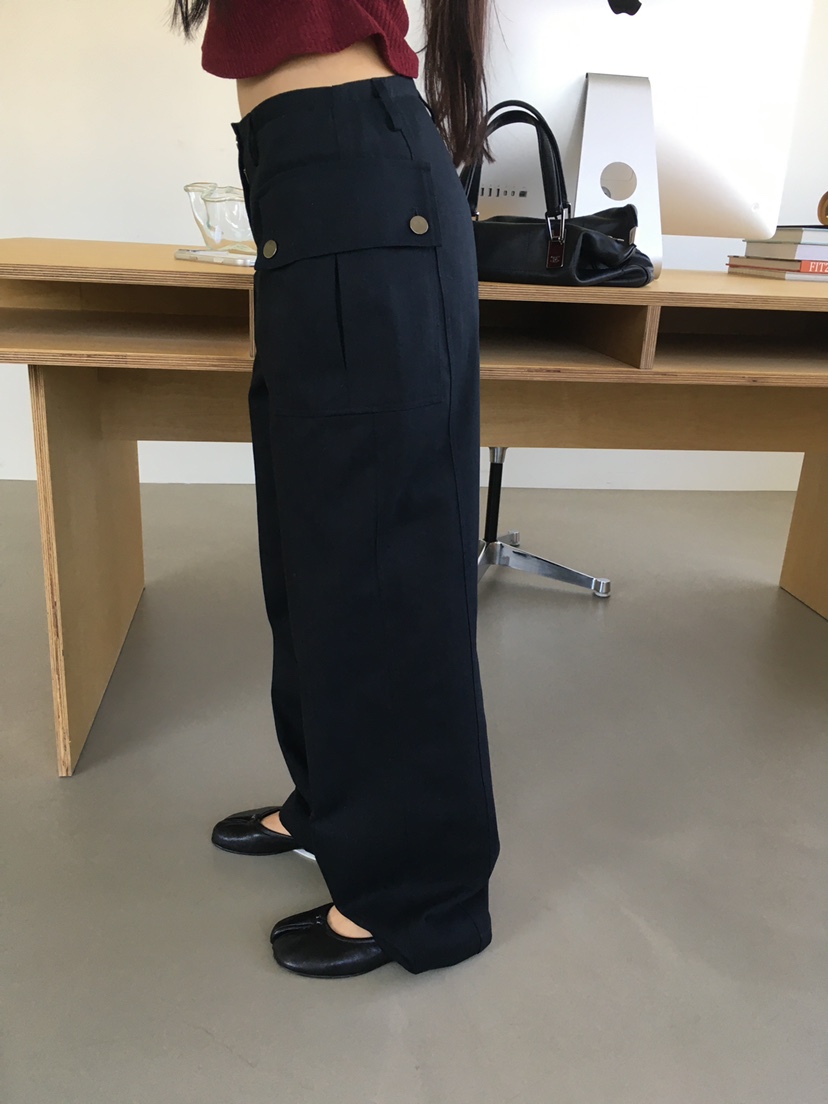 TREMA韓國直郵女裝新品人氣推薦時尚休閑熱賣真品休閑褲口袋TREMA休閑褲