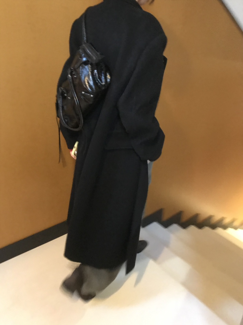 LOFN韓國代購女士新款推薦熱賣時尚休閑人氣真品中長款大衣LOFN中長款大衣