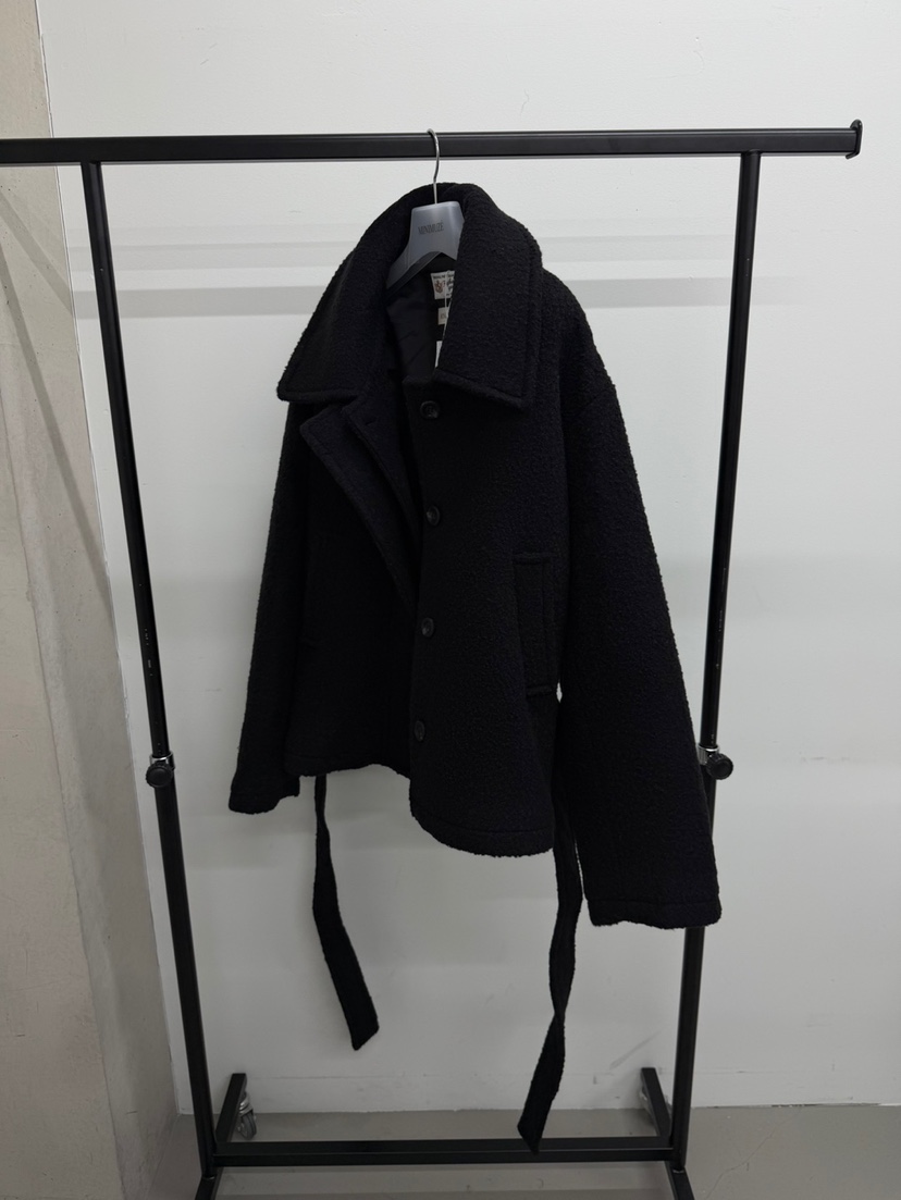 MINIMUZE韓國代購女士新品熱賣時尚推薦真品短款大衣含腰帶MINIMUZE短款大衣圖色2