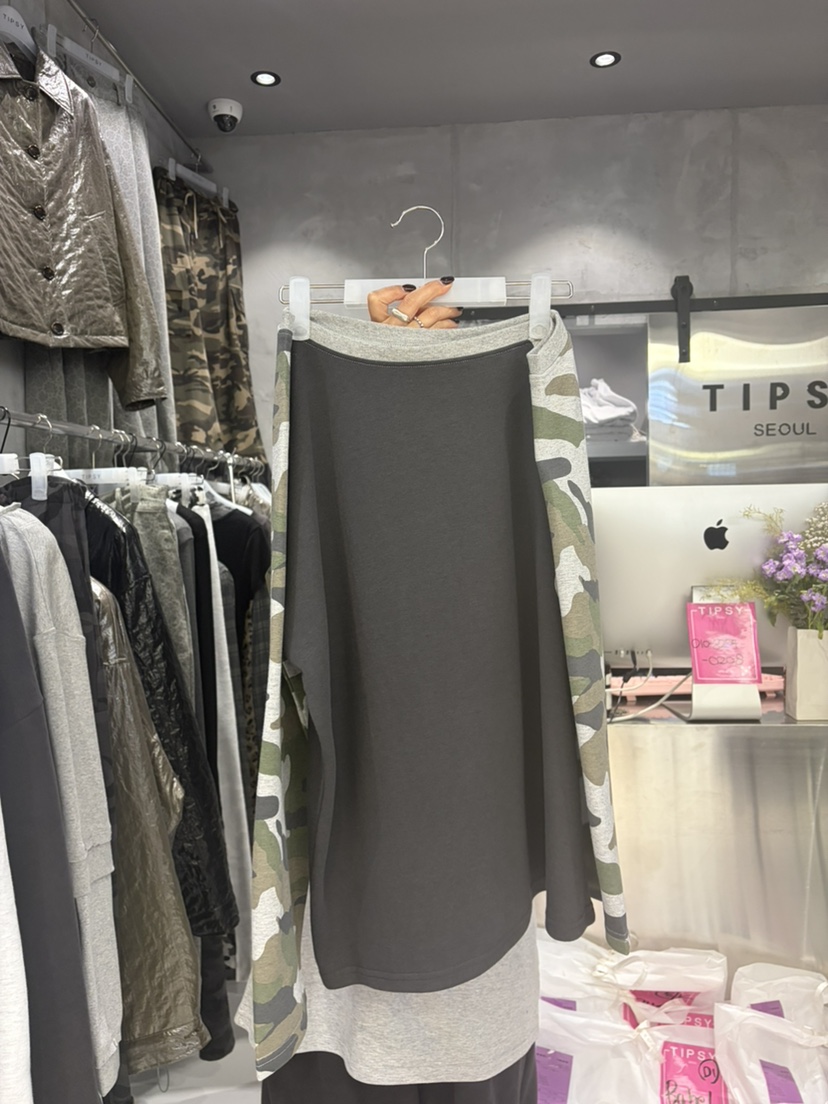 TIPSY東大門代購女士新款熱賣休閑人氣時尚真品推薦長袖T恤TIPSY長袖T恤圖色2