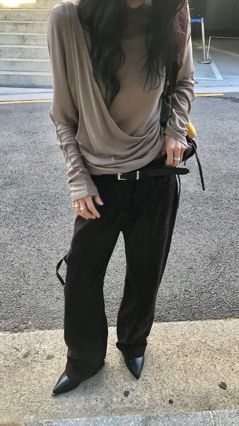OVER RICH東大門實拍女裝新品人氣推薦時尚休閑熱賣長袖T恤OVER RICH長袖T恤