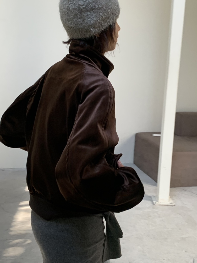 KARE/WEREPIECE東大門實拍女士新品人氣熱賣夾克高領絲絨KARE/WERE PIECE夾克