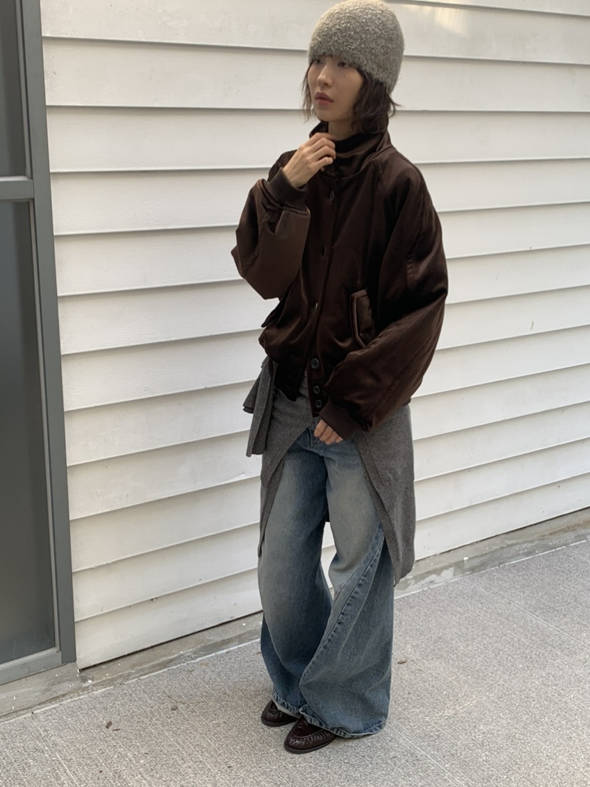 KARE/WEREPIECE東大門實拍女士新品人氣熱賣夾克高領絲絨KARE/WERE PIECE夾克